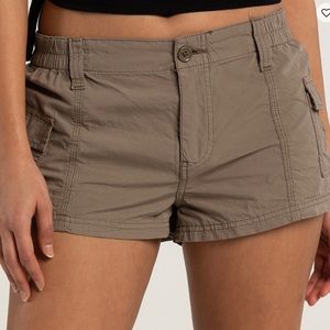 BDG Urban Outfitters Y2K Summer Womens Cargo Shorts Khaki